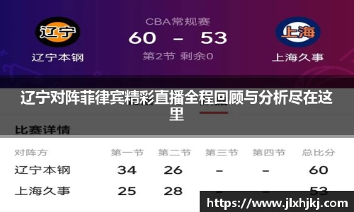 辽宁对阵菲律宾精彩直播全程回顾与分析尽在这里